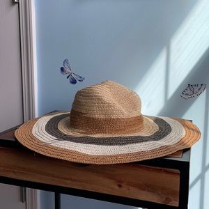 Large Striped Sun Hat